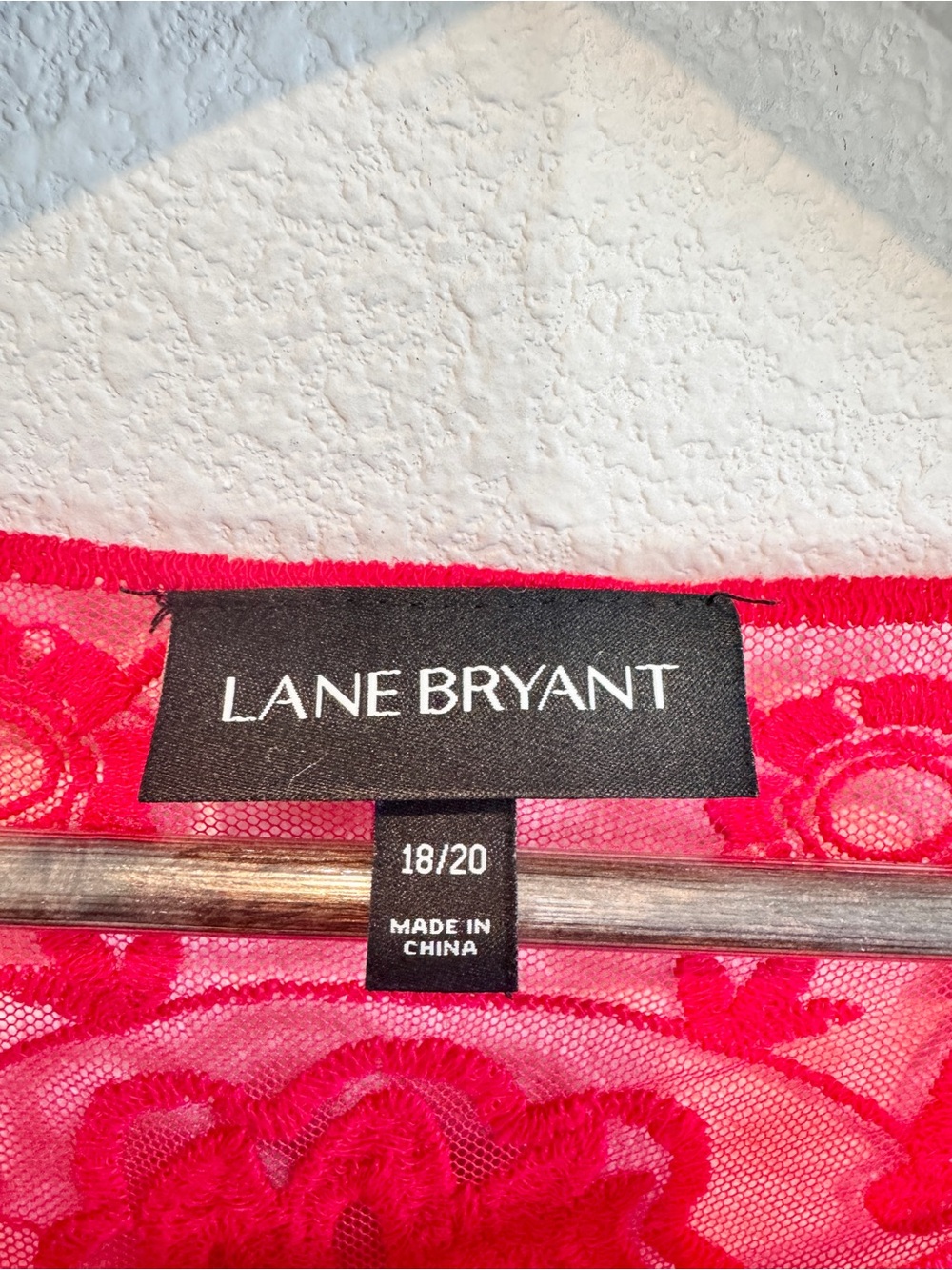 Lane Bryant Boho Fairycore Sheer Lace Tunic Top Red Romantic Goth Plus 18/20 D36 - Picture 4 of 9